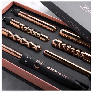 FoxyBea ROSE GOLD TITANIUM 7-IN-1 CURLING WAND